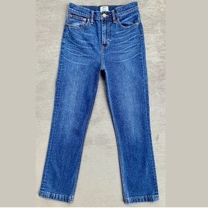 J. Crew Billie Demi High-waist Blue Jean Capris